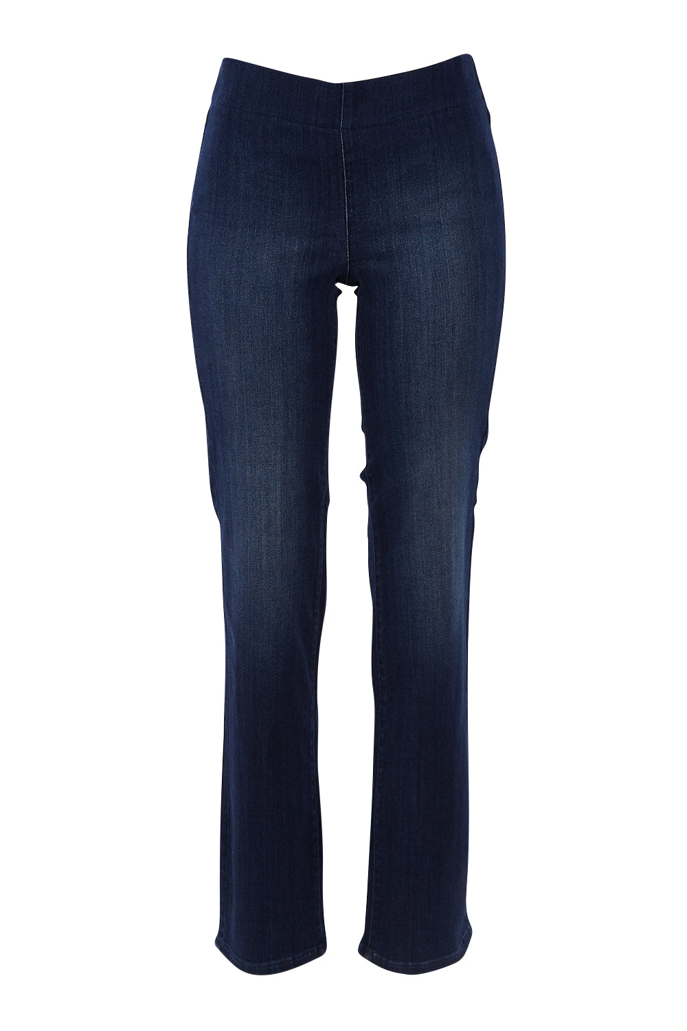 Product shot of the Pull On Marilyn Straight in colour Harmony (Blue), from the front