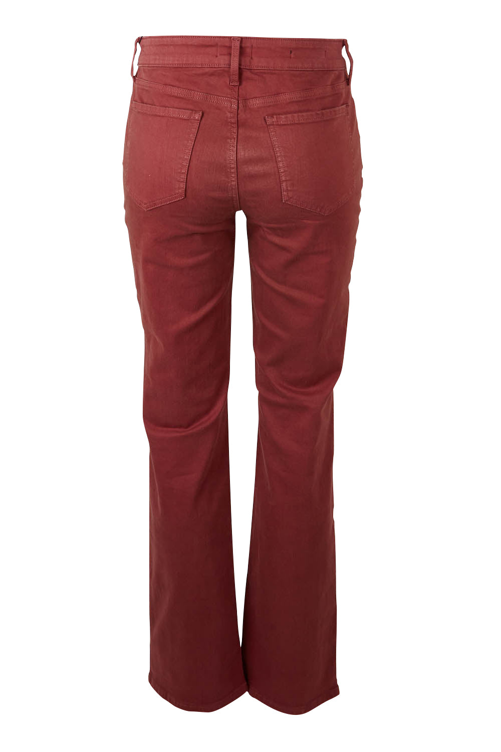 Product shot of the Marilyn Straight Jean in colour Emotion (Red), from the back