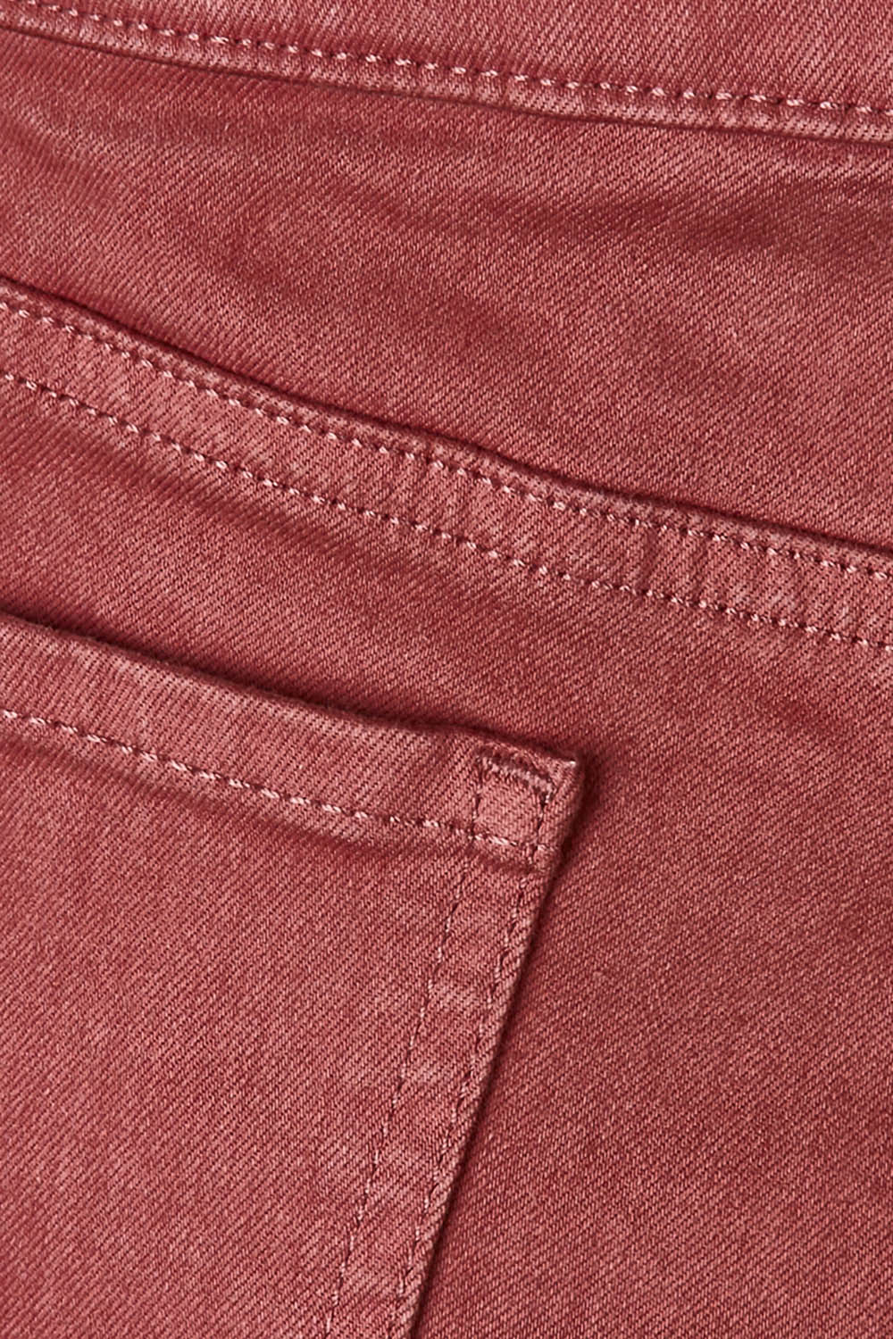 Product shot of the Marilyn Straight Jean in colour Emotion (Red), detail