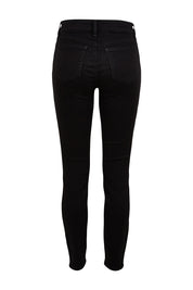 Product shot of the Ami Skinny Jean in colour Black (Black), from the back