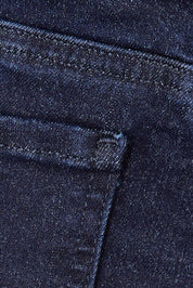 Product shot of the Ami Skinny Jean in colour Rinse (Blue), detail
