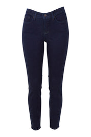 Product shot of the Ami Skinny Jean in colour Rinse (Blue), from the front