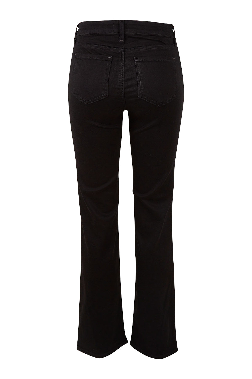 Product shot of the Barbara Bootcut Jean in colour Black (Black), from the back