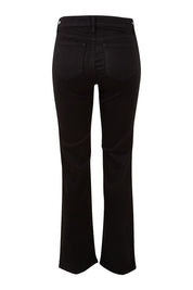 Product shot of the Barbara Bootcut Jean in colour Black (Black), from the back
