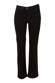 Product shot of the Barbara Bootcut Jean in colour Black (Black), from the front
