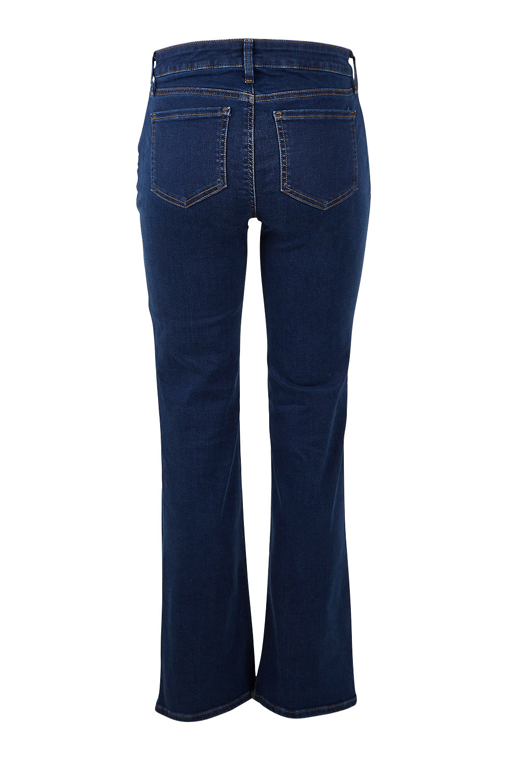 Product shot of the Barbara Bootcut Jean in colour Quinn (Blue), from the back