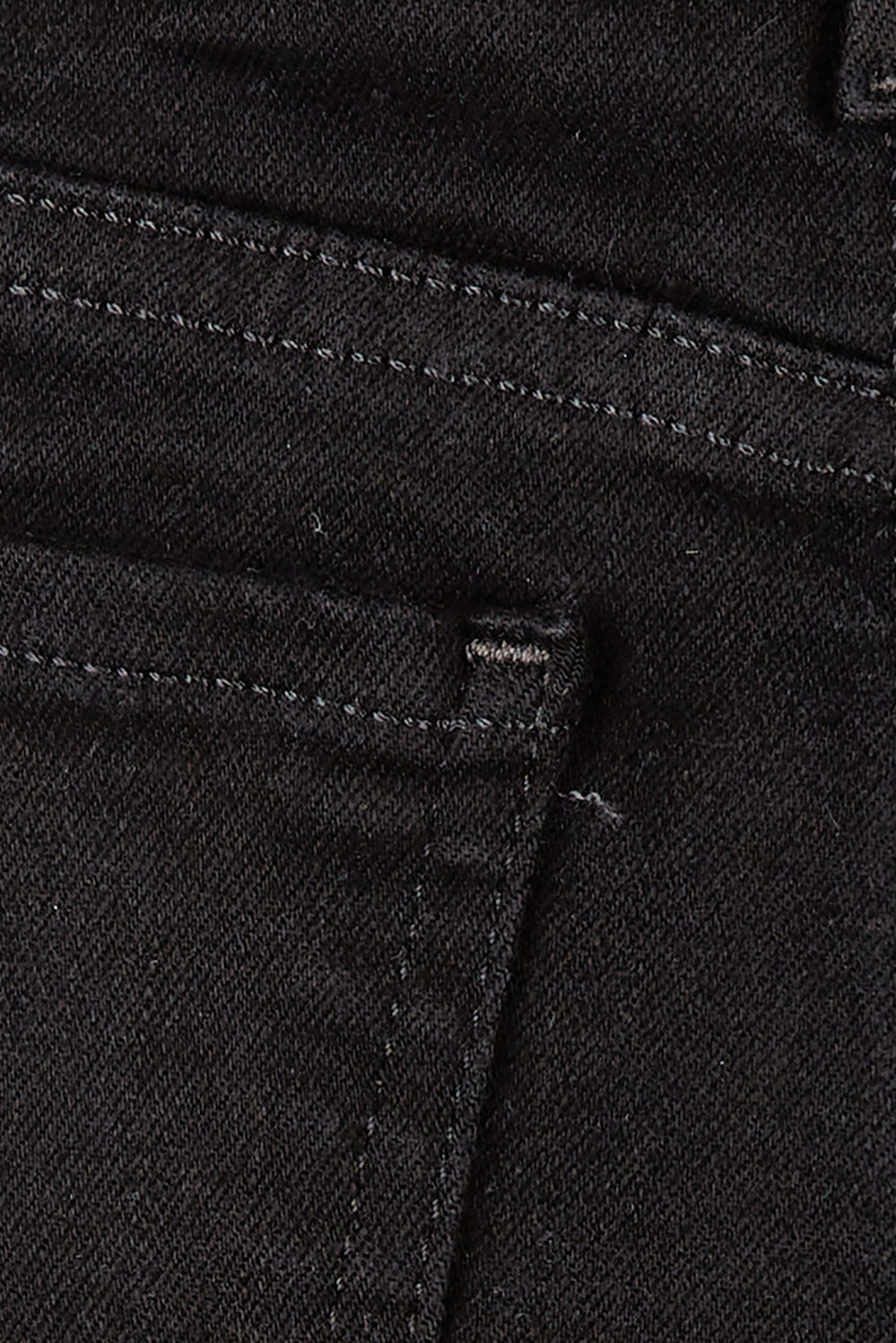 Product shot of the Marilyn Straight Jean in colour Black (Black), detail