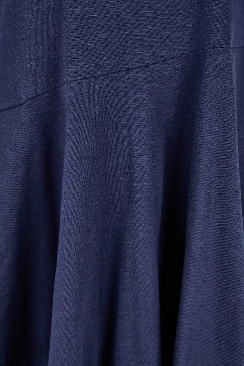 Product shot of the Essentials Bubble Cotton Knit Dress - Navy in colour Navy, showing detail