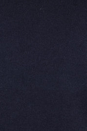 Product shot of the Essentials Squareneck Knit Cotton Top in colour Navy (Blue), detail