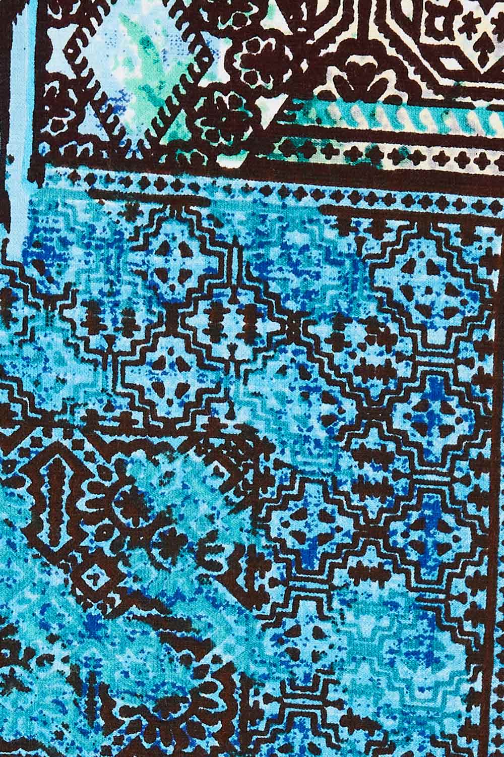 Product shot of the Isfahani Dress Bubble in colour Blue (Blue), detail