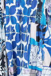Product shot of the Easy Fit Cotton Dress – Print in colour Print, showing detail