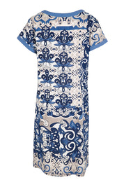 Product shot of the Patch Dress – Print in colour Print, from the back