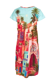 Product shot of the Easy Fit Dress – Rabat in colour Rabat, from the back