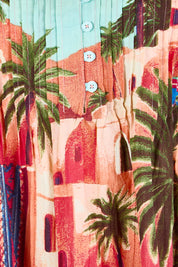 Product shot of the Easy Fit Dress – Rabat in colour Rabat, showing detail