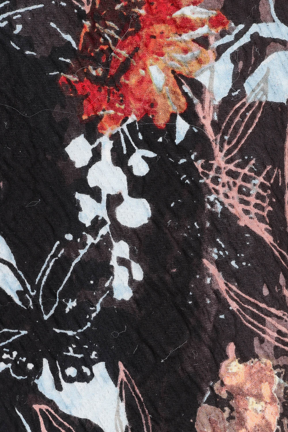 Product shot of the Abstract Reversible Zip Vest in colour Abstract, detail