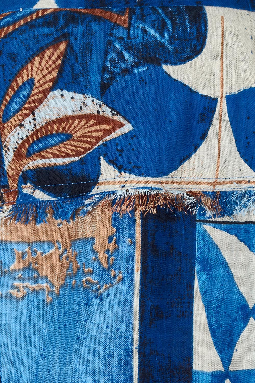 Product shot of the Wyndham Cotton Jacket in colour Wyndham (Blue), detail