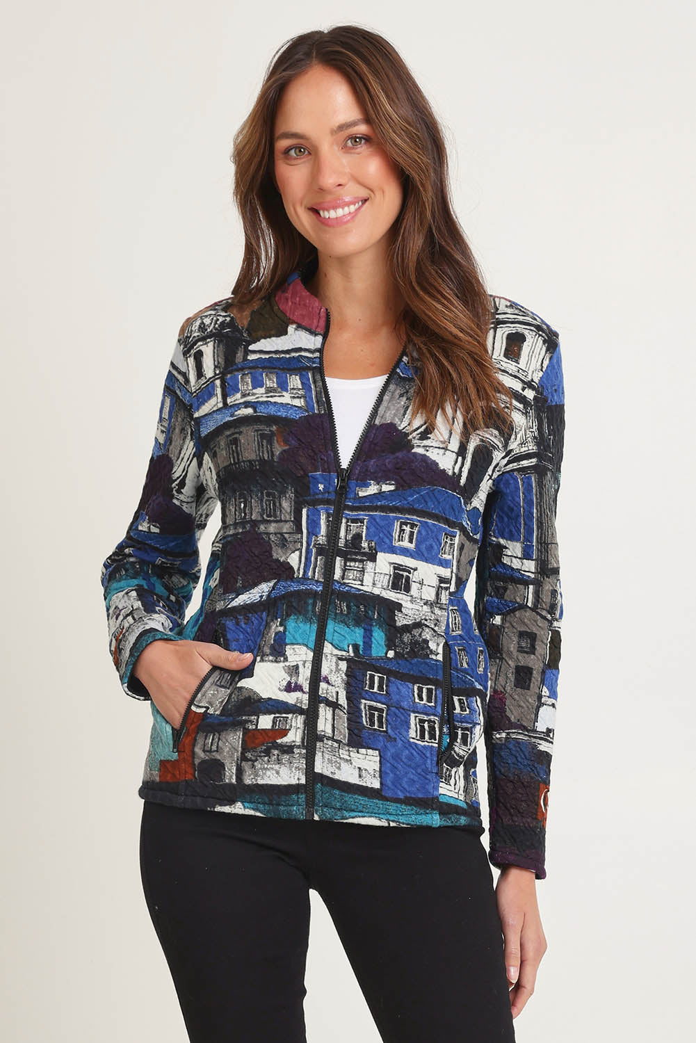Zip Front Cotton Jacket – Portoblue