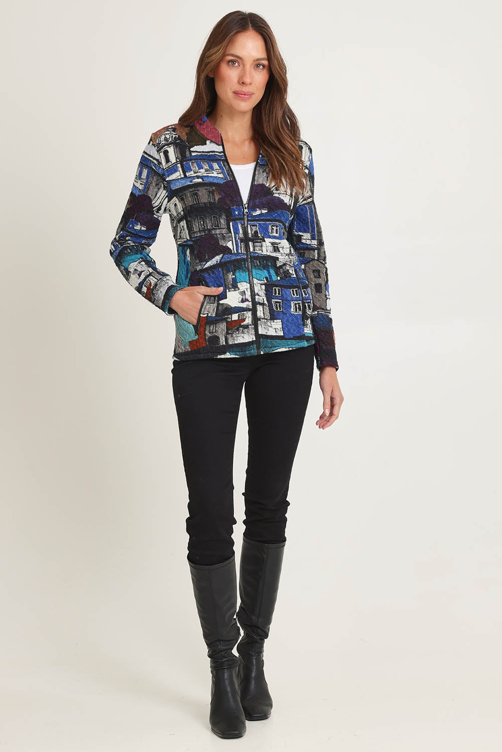 Zip Front Cotton Jacket – Portoblue