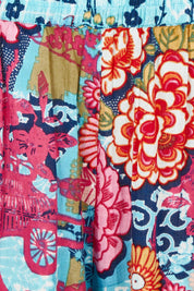 Product shot of the Ikebana Cotton Pant in colour Ikebana, detail