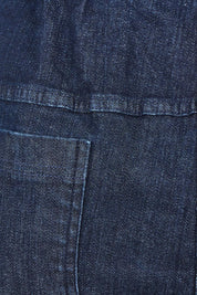 Product shot of the Reversible Jeans in colour Maluku (Blue), detail