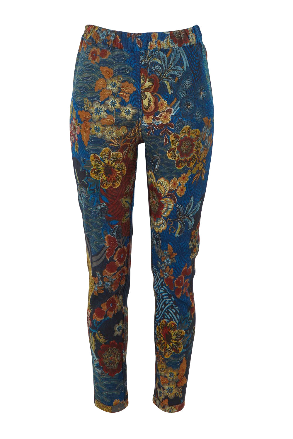 Product shot of the Reversible Jeans in colour Maluku (Blue), detail