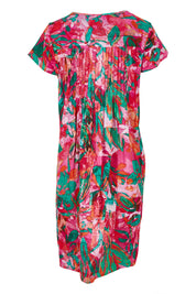 Product shot of the Ezy Fit Cotton Dress in colour Saopaulo, from the back