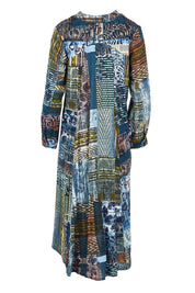 Cotton Maxi V Neck Dress – Isfahan