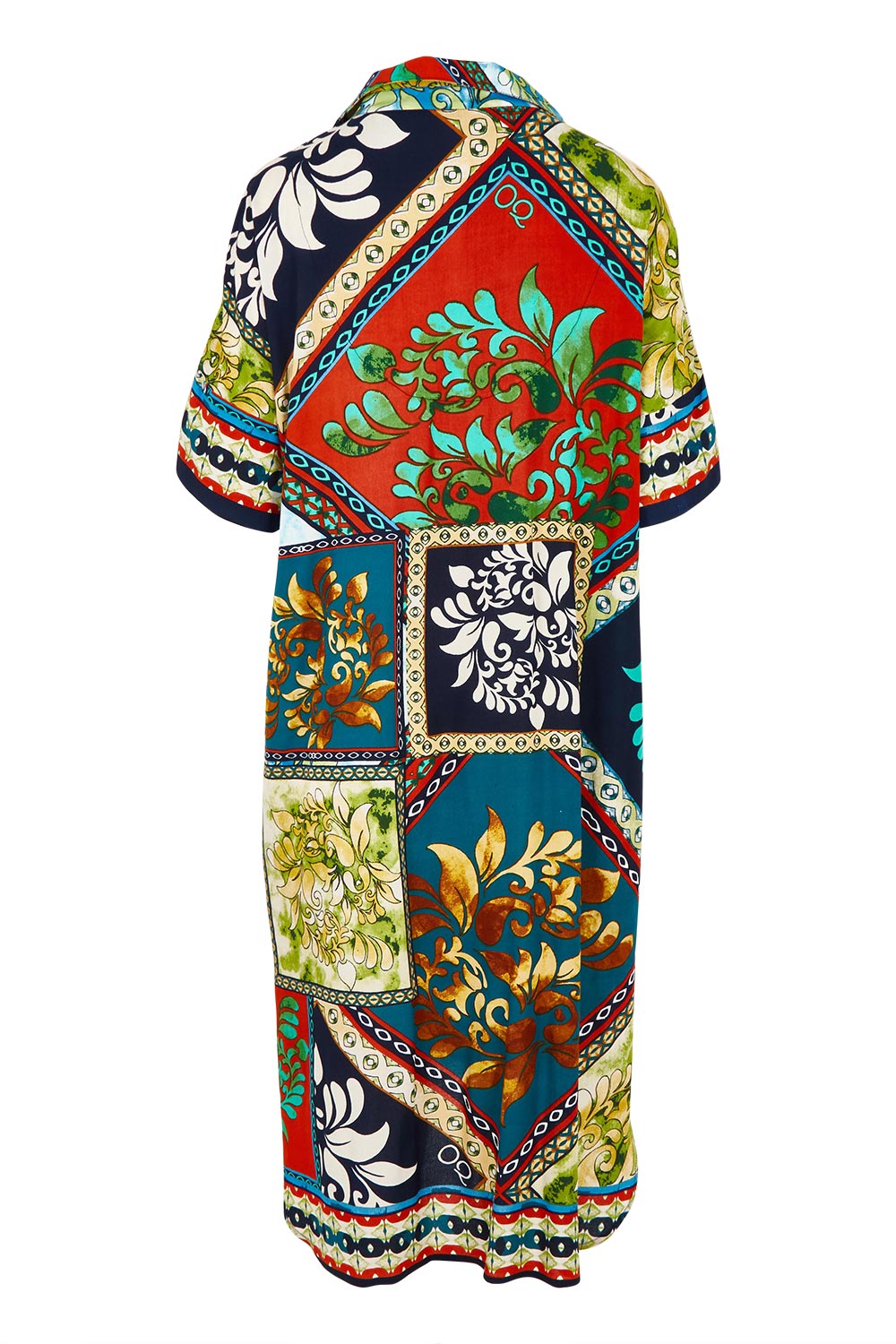 Product shot of the Shirt Dress in colour Cabofria, from the back