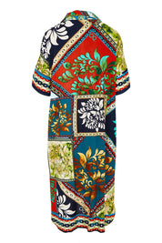 Product shot of the Shirt Dress in colour Cabofria, from the back