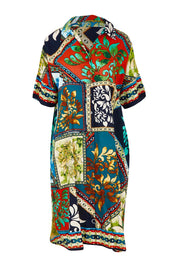Product shot of the Shirt Dress in colour Cabofria, from the front