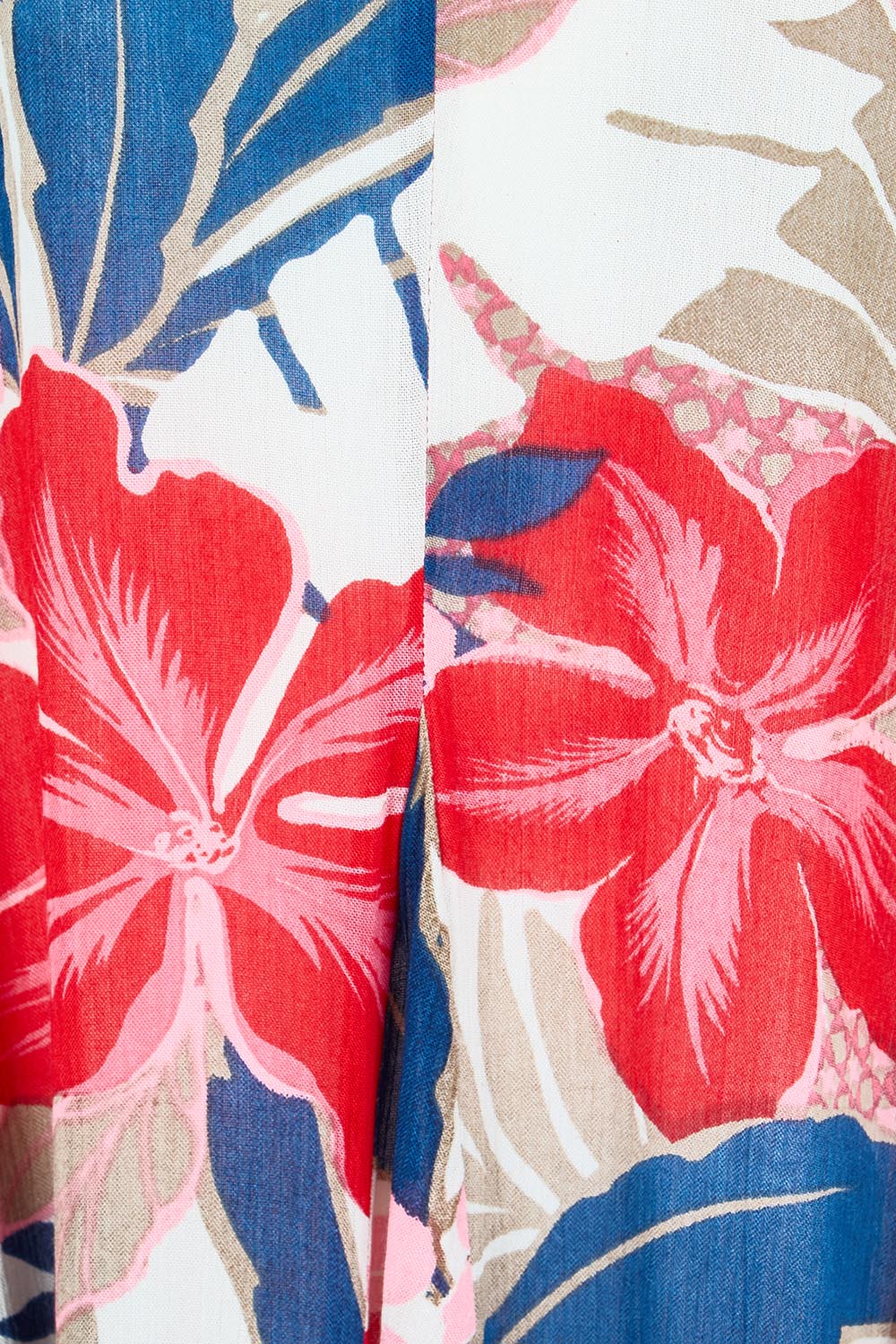 Product shot of the Godet Dress – Print in colour Print, showing detail