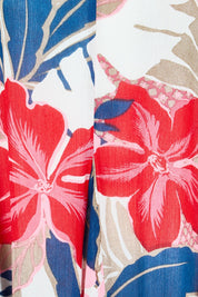 Product shot of the Godet Dress – Print in colour Print, showing detail