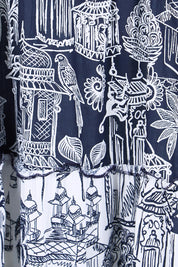 Product shot of the Sleeveless Layers Dress – Mix in colour Mix, showing detail