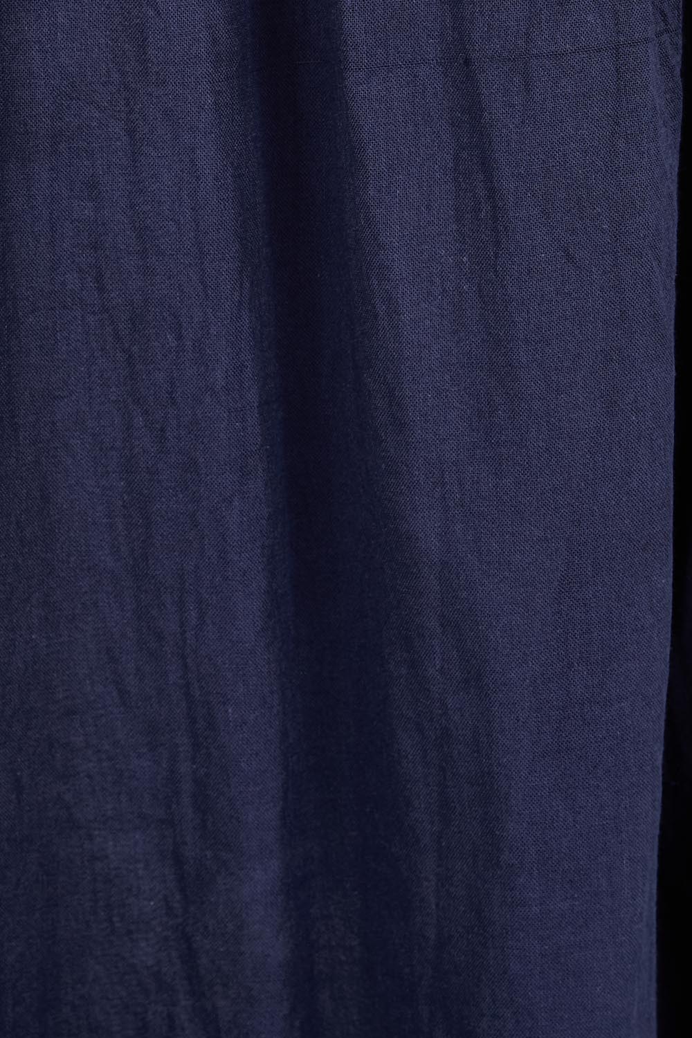 Product shot of the Essentials Easy Fit Sleeveless Cotton Dress - Navy in colour Navy, showing detail