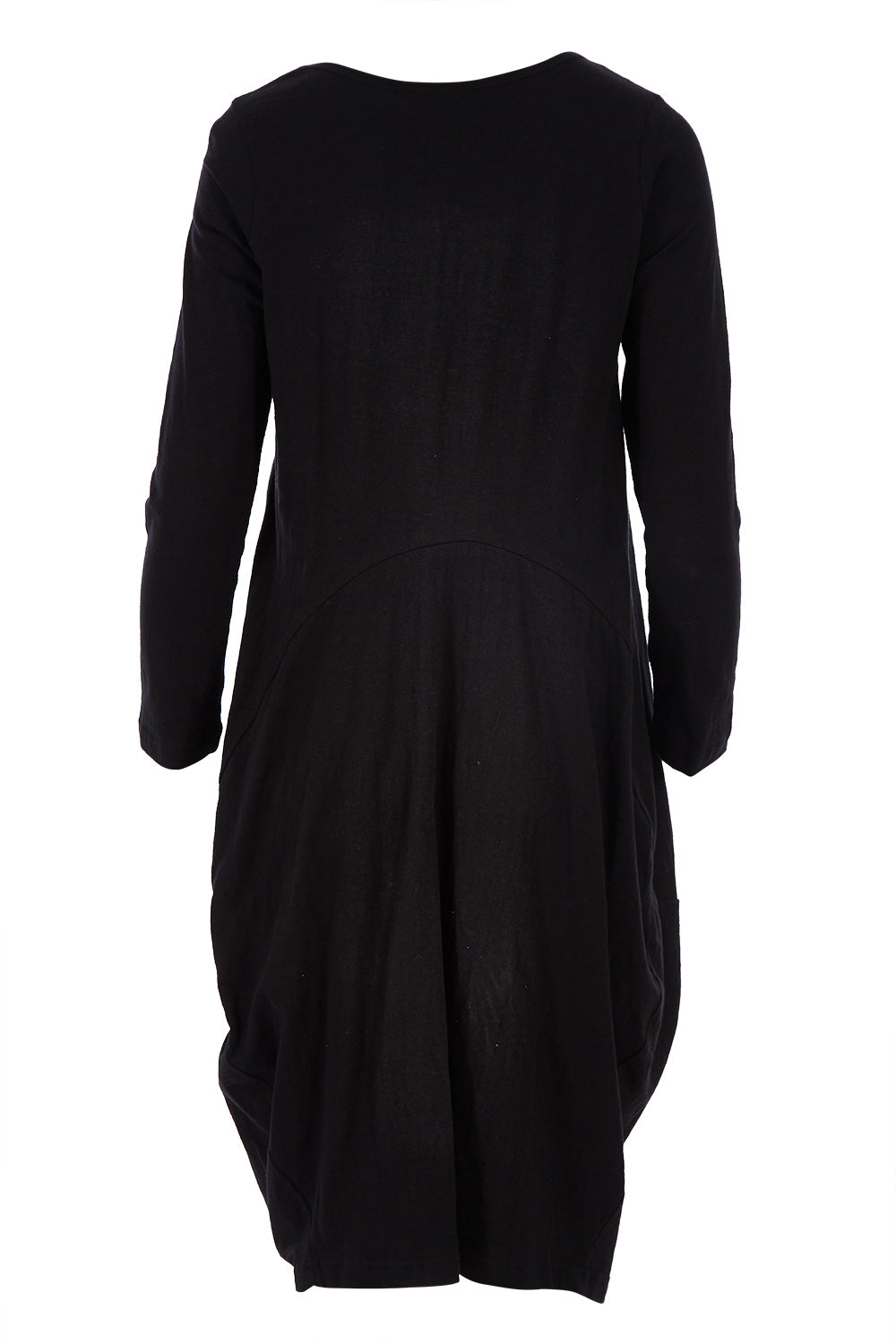Product shot of the Bubble Dress in colour Black (Black), from the back