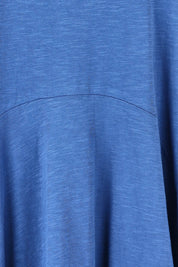 Product shot of the Cotton Blend Bubble Dress in colour Blue (Blue), detail