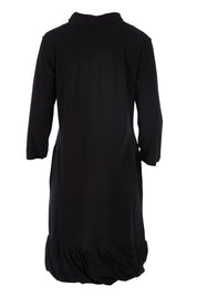 Product shot of the Turtleneck Dress in colour Black (Black), from the back