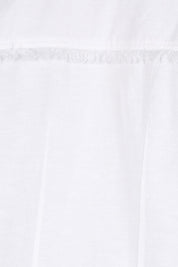 Essentials Linen Blend Fringe Jacket - White
