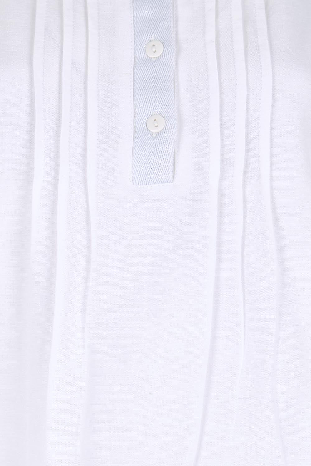 Product shot of the Essentials Linen Blend Cami - White in colour White, showing detail