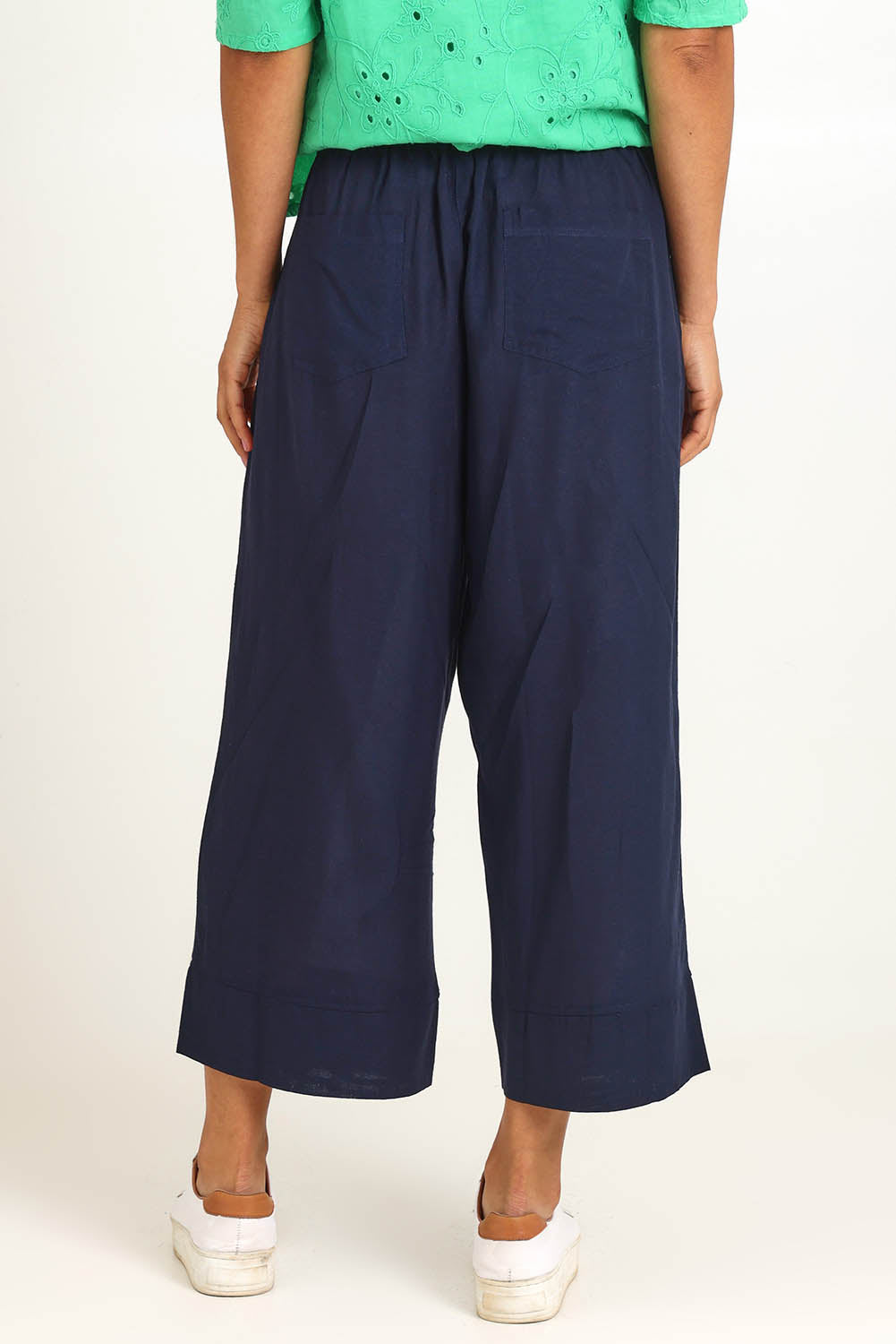 Essentials Linen Blend Pant - Navy