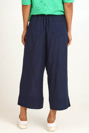 Essentials Linen Blend Pant - Navy