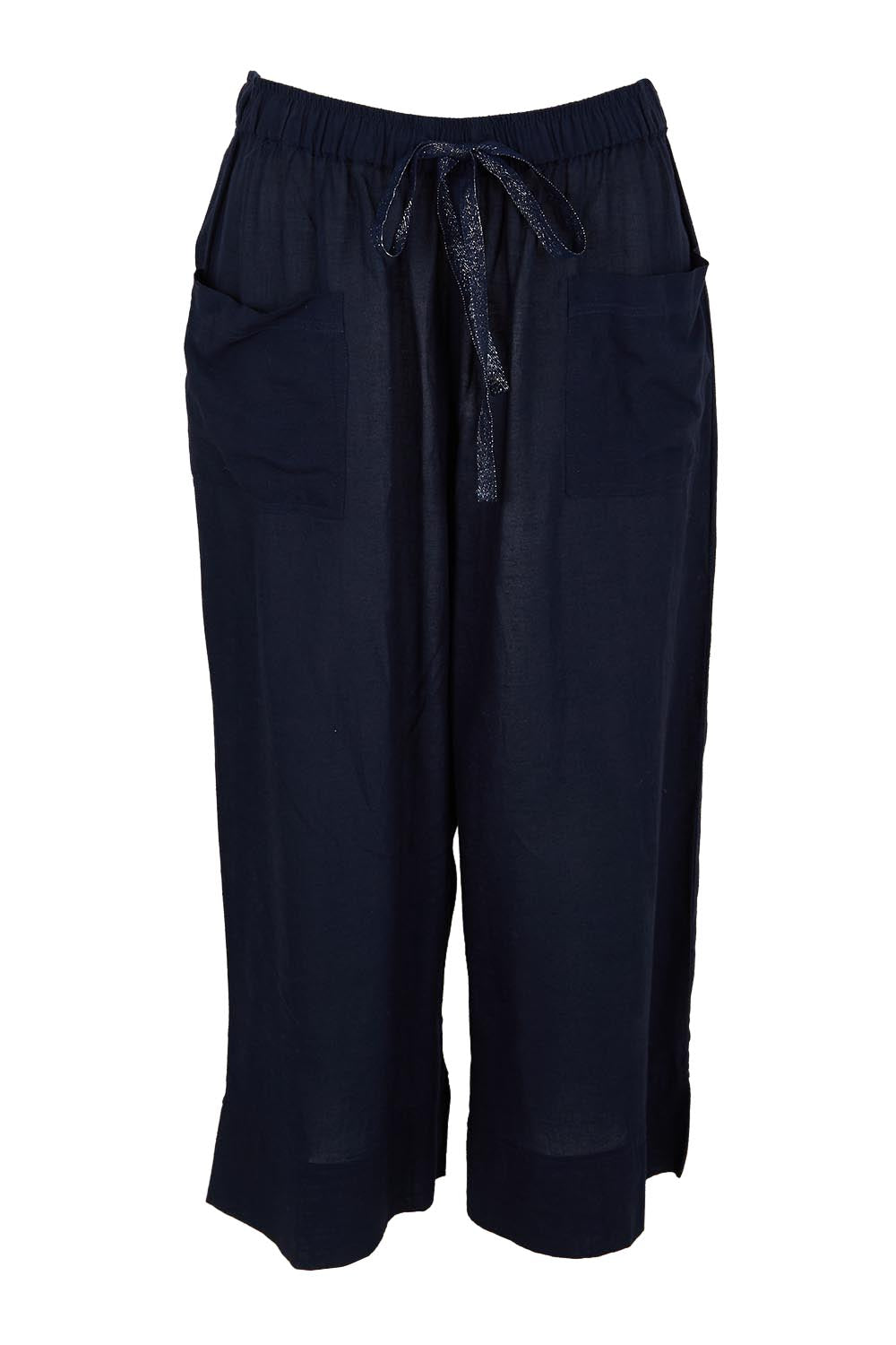 Essentials Linen Blend Pant - Navy