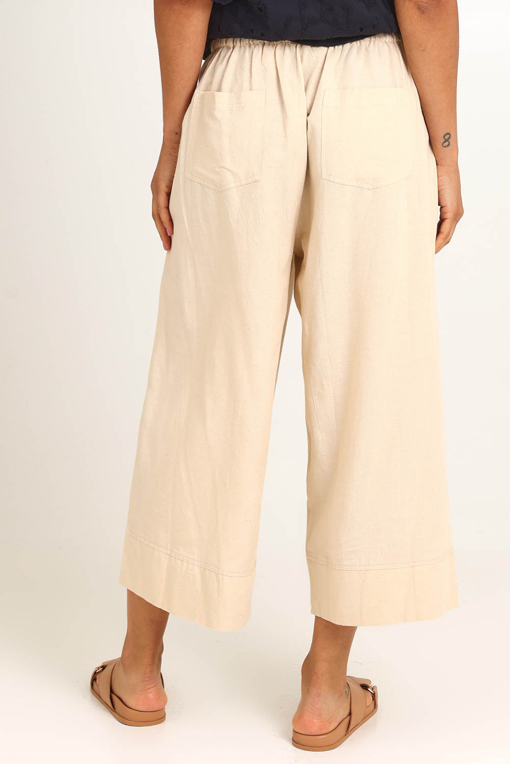 Essentials Linen Blend Pant - Sand