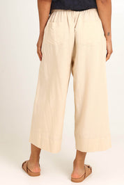 Essentials Linen Blend Pant - Sand
