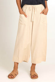 Essentials Linen Blend Pant - Sand