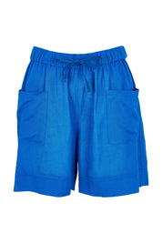 Preloved Essentials Linen Blend Shorts - Elecblue