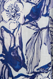 Product shot of the Sleeveless Midi Dress – Print in colour Print, showing detail