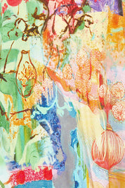 Product shot of the Digital Shift Dress in colour Oriental, detail