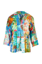 Product shot of the Digital Kimono in colour Oriental, from the front