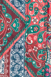 Printed Puffer Vest – Paisley